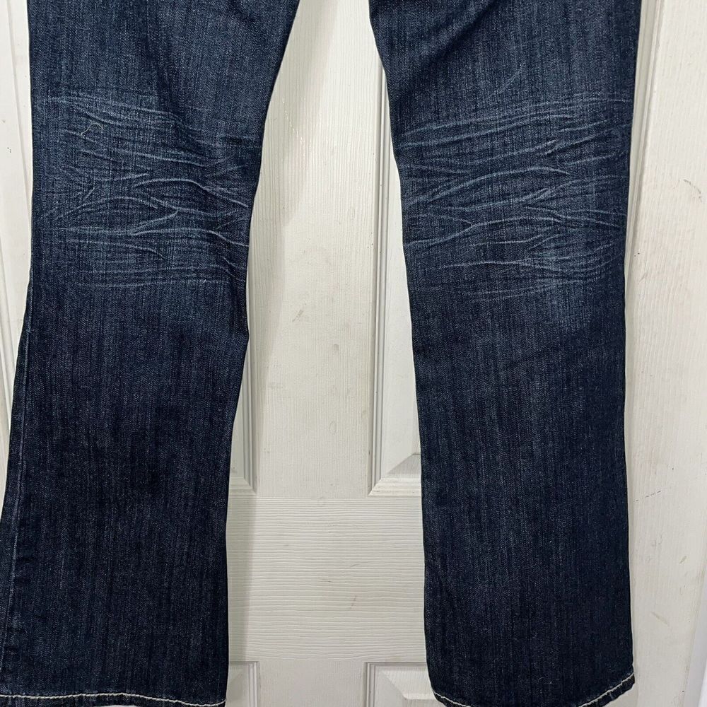 Soundgirl Embellished Thick Stitch Dark Wash‎ Bootcut Denim Jeans Size 9 Bling - Picture 10 of 13